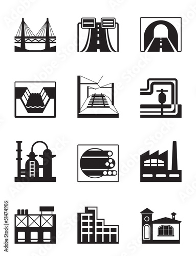 Various types of construction - vector illustration