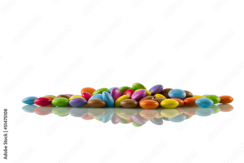 Chocolate Beans, reflected Chocolate Beans, reflected