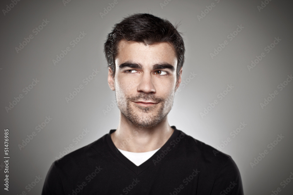 Portrait of a normal boy isolated Portrait of a normal boy isolated