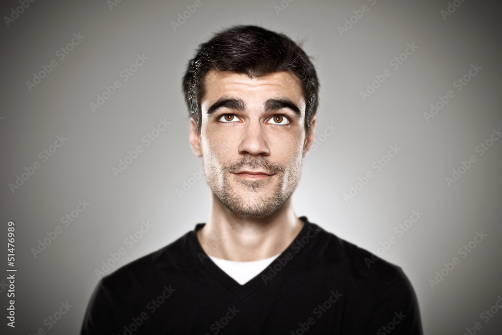 Portrait of a normal boy isolated Portrait of a normal boy isolated