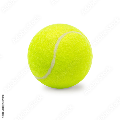 Tennis ball isolated on white © oly5
