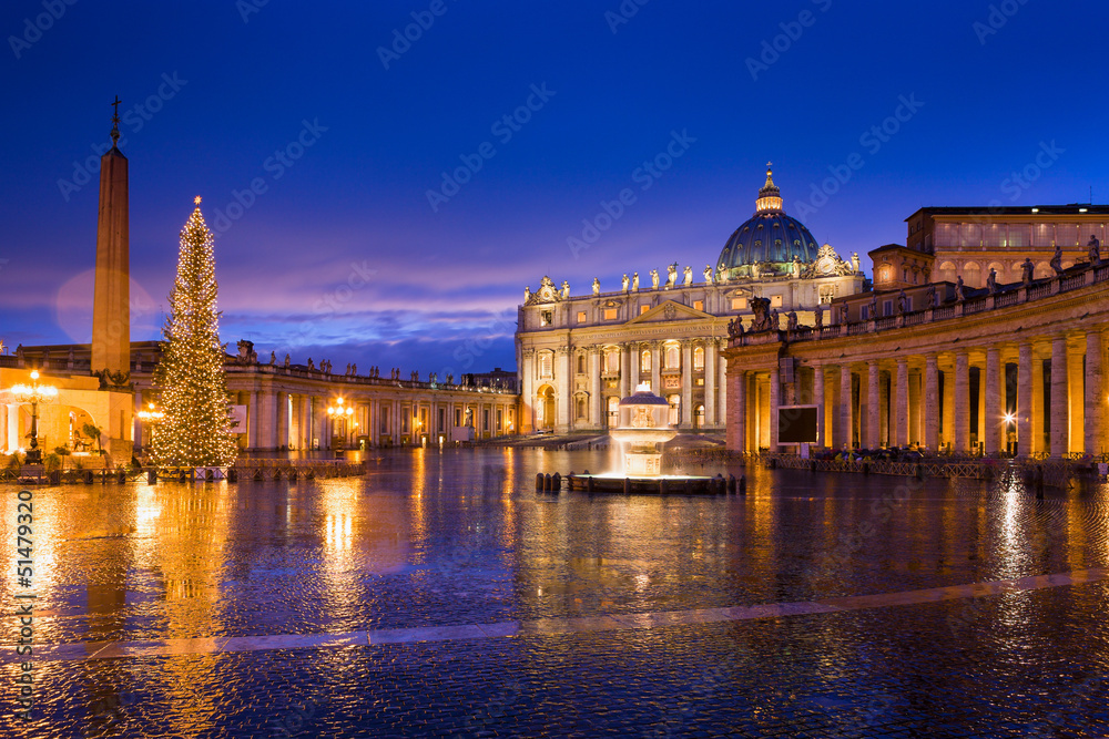 Basilica di San Pietro e riflessi