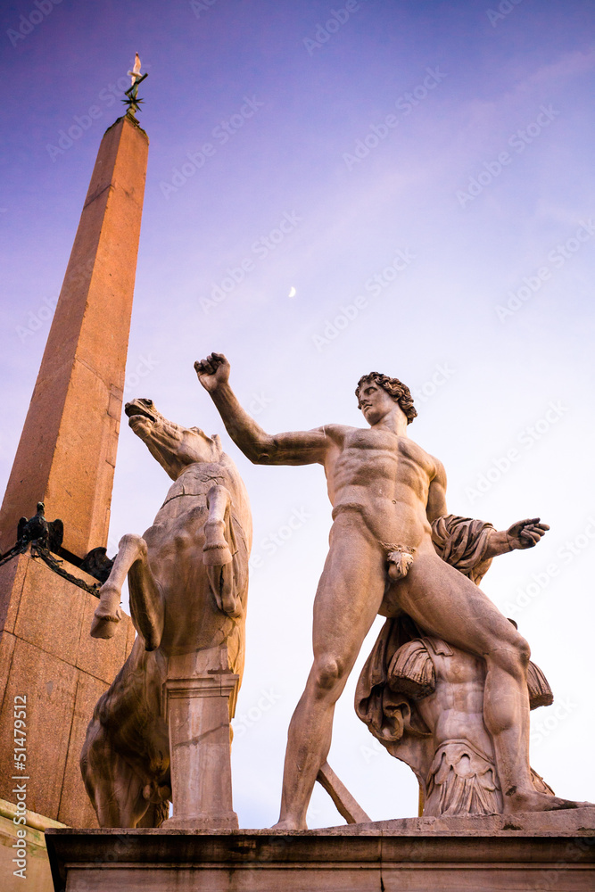 Fototapeta premium Obelisco di Monte Cavallo, Roma