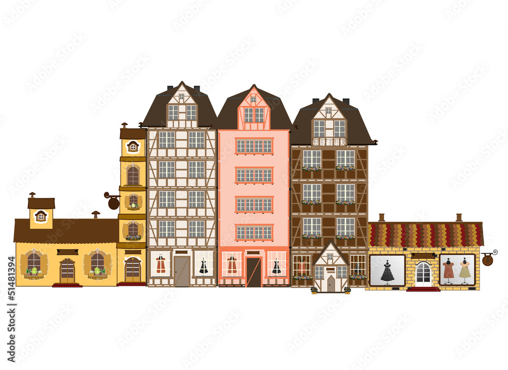 Traditional houses  in Europe