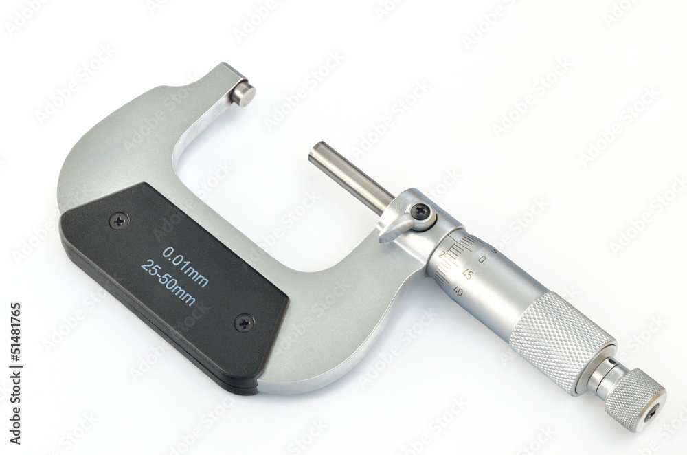 Micrometer isolated on a white background Micrometer isolated on a white background