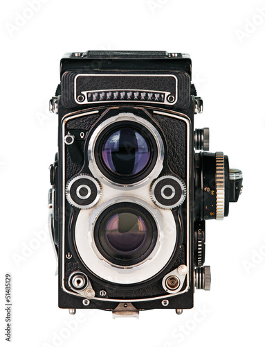 Obraz na plátne Twin lens reflex photo camera