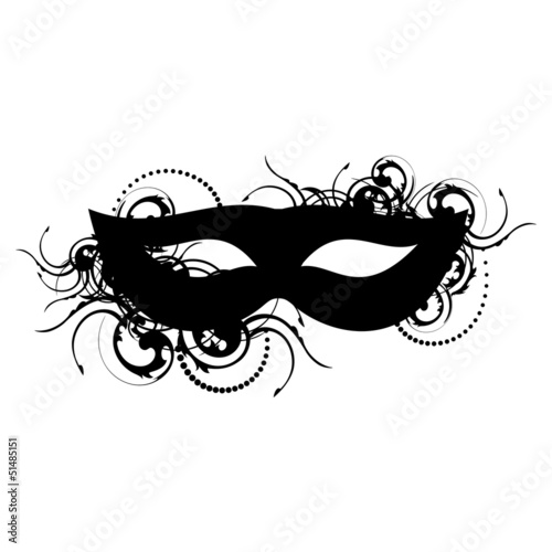 black ornamental mask photo