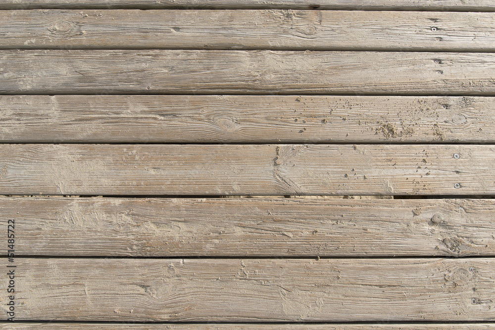 Weathered Wooden Boardwalk on Sand Weathered Wooden Boardwalk on Sand