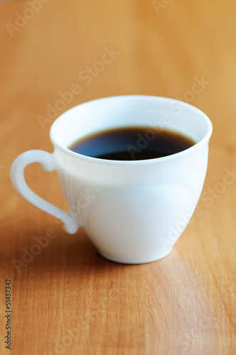 Cup of aromatic coffee