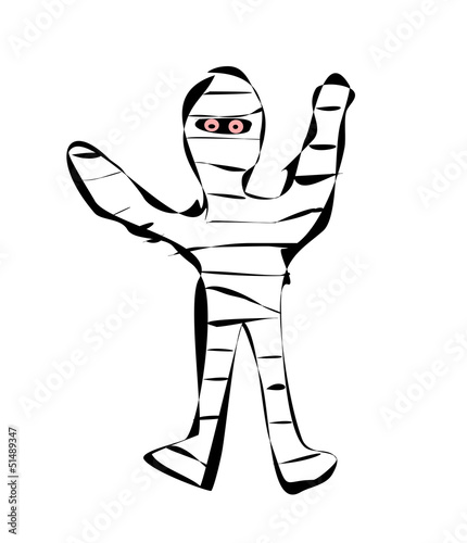 cartoon mummy