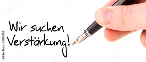 Wir suchen Verstärkung