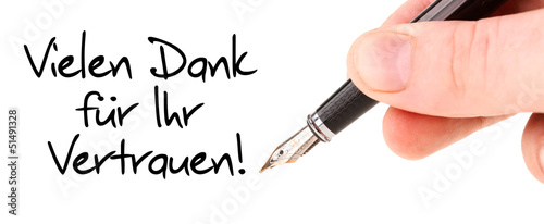 Vielen Dank für ihr Vertrauen