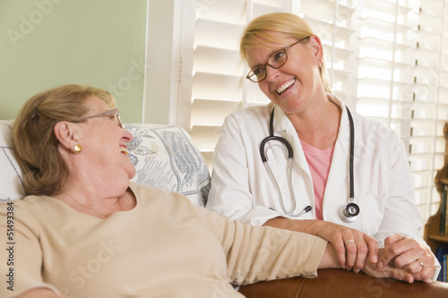 Doctor or Nurse Talking to ...