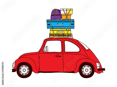 A running car