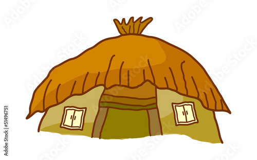 A thatched roof