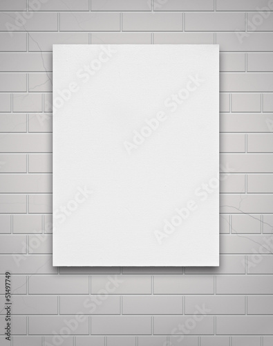 White Canvas on Wall
