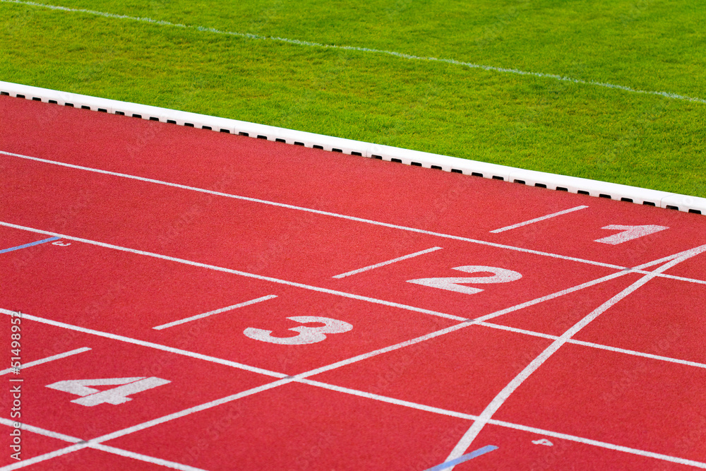 Fototapeta premium Sport track lanes