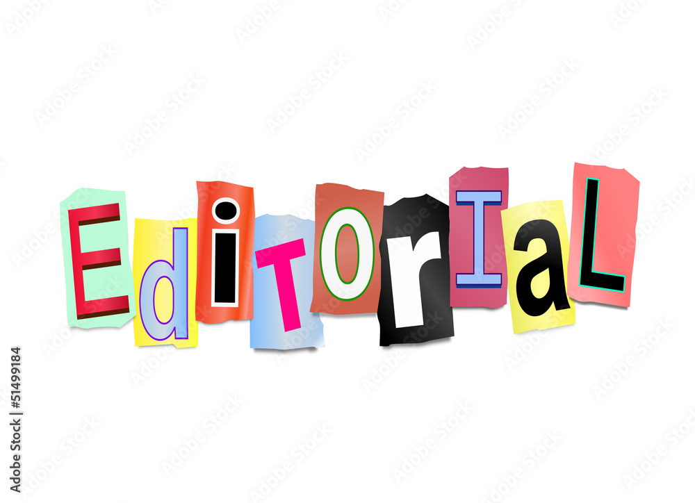 Editorial concept. Editorial concept.