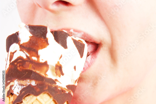 girl eating icecream
