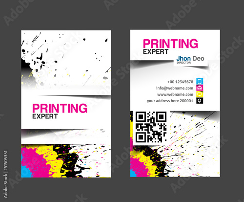 cmyk printing business card