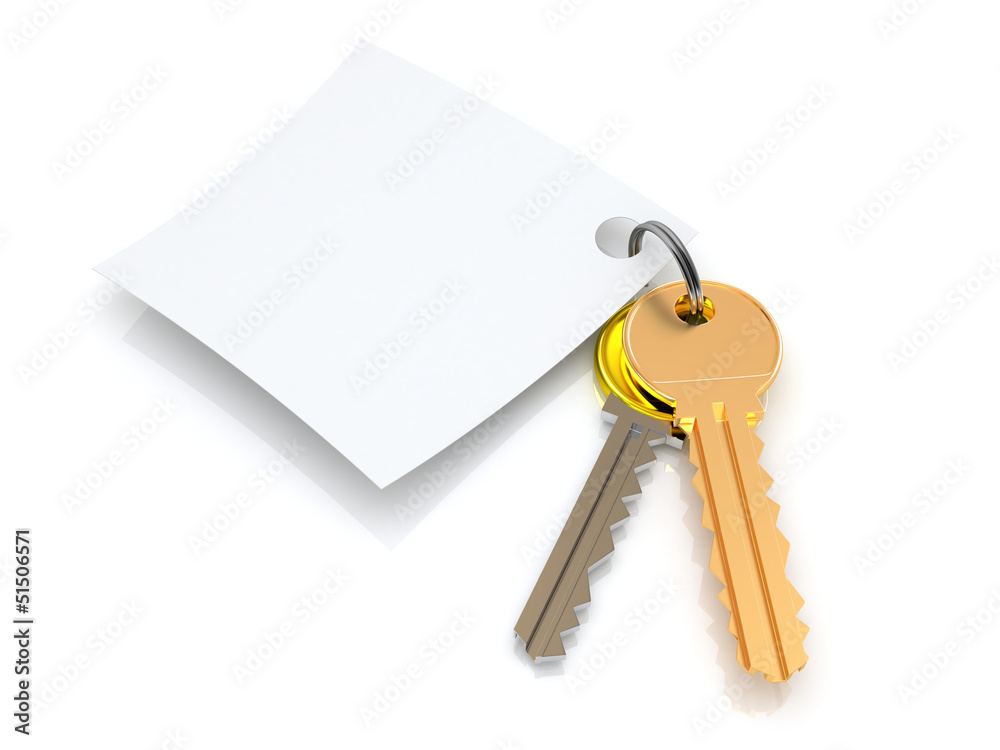 key and paper key and paper