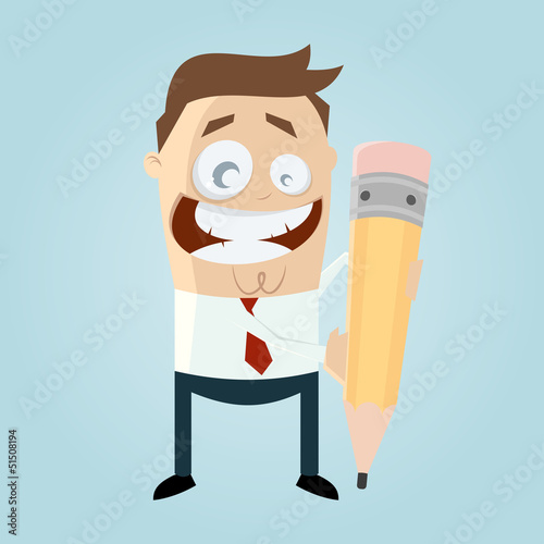 schreiben stift cartoon