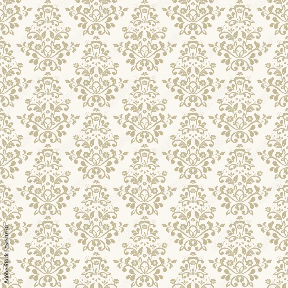 Seamless Damask wallpaper Seamless Damask wallpaper
