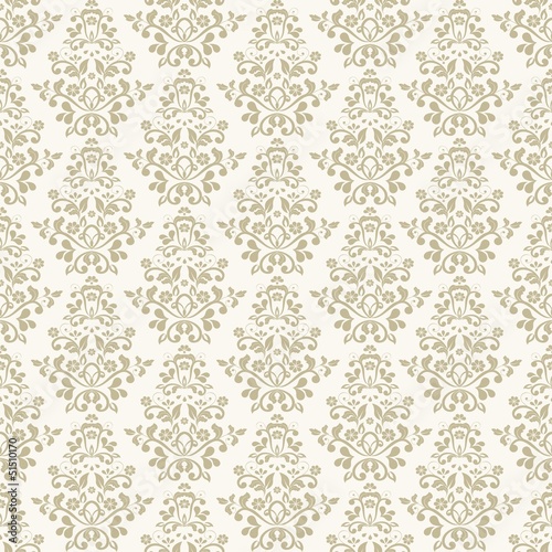 Seamless Damask wallpaper