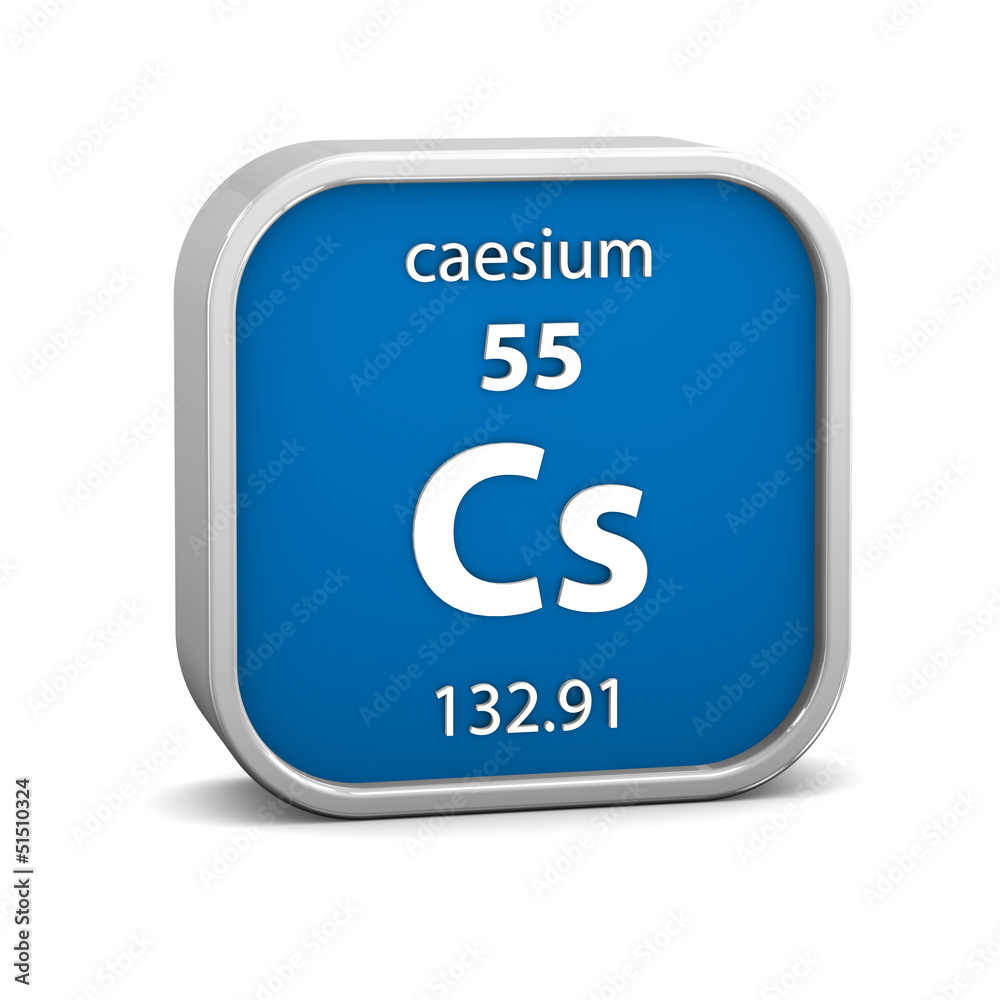 Caesium material sign Caesium material sign