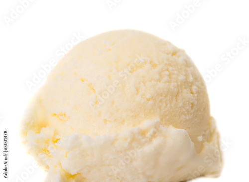 Vanilla ice cream scoop