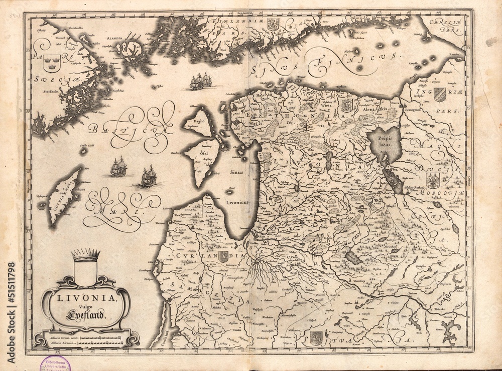 Lithuania old map