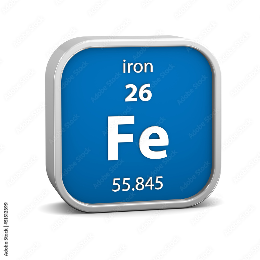 Iron material sign Iron material sign
