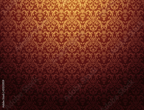 Fototapeta Naklejka Na Ścianę i Meble -  floral pattern wallpaper