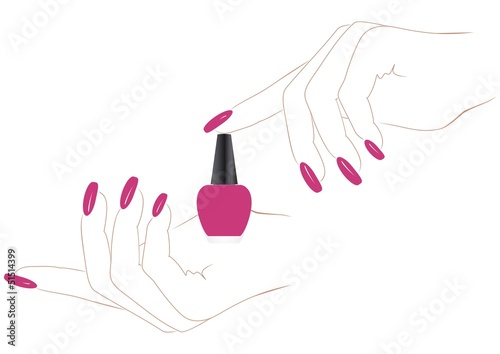 hands with a manicure