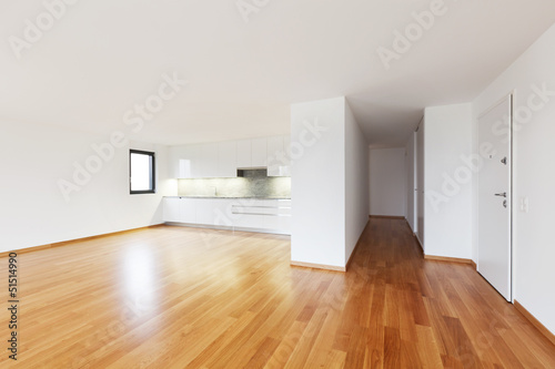 interior modern empty flat  kitchen