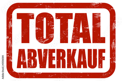 Fotografi Grunge Stempel rot TOTAL AUSVERKAUF
