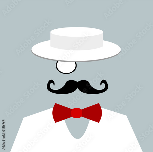 barbershop quartet singer with red bow tie