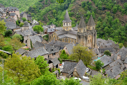 Obraz na płótnie Abbey of Saint-Foy at Conques w salonie