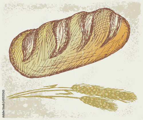 Long loaf. Grunge style