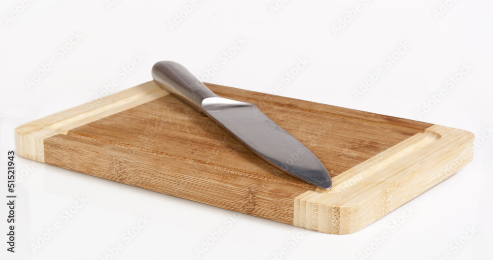 Knife on the cutting board