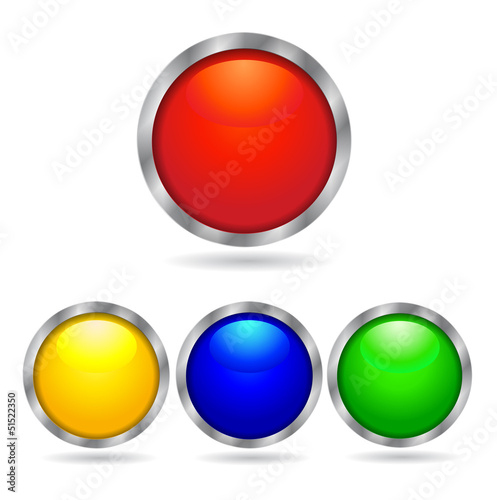 Free Download Set of round glass buttons - GFXLoad