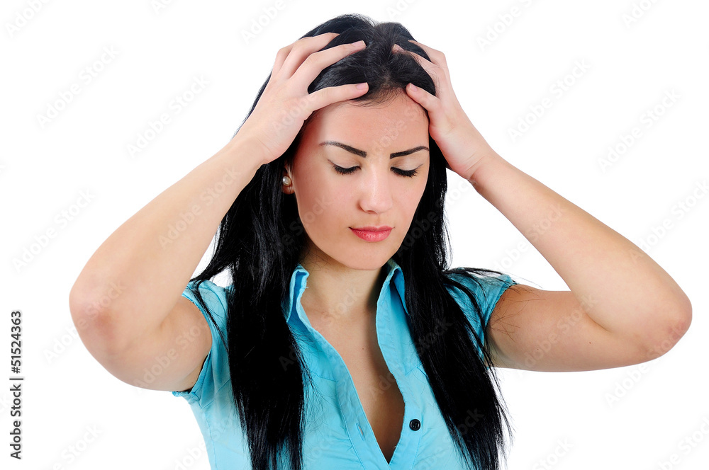 Isolated business girl Isolated business girl