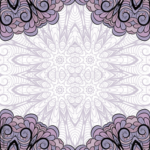 Pattern with violet corners