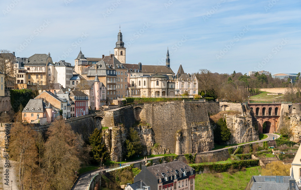 Fototapeta premium View of Luxembourg old town