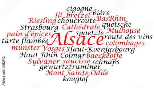 nuage de mots: Alsace