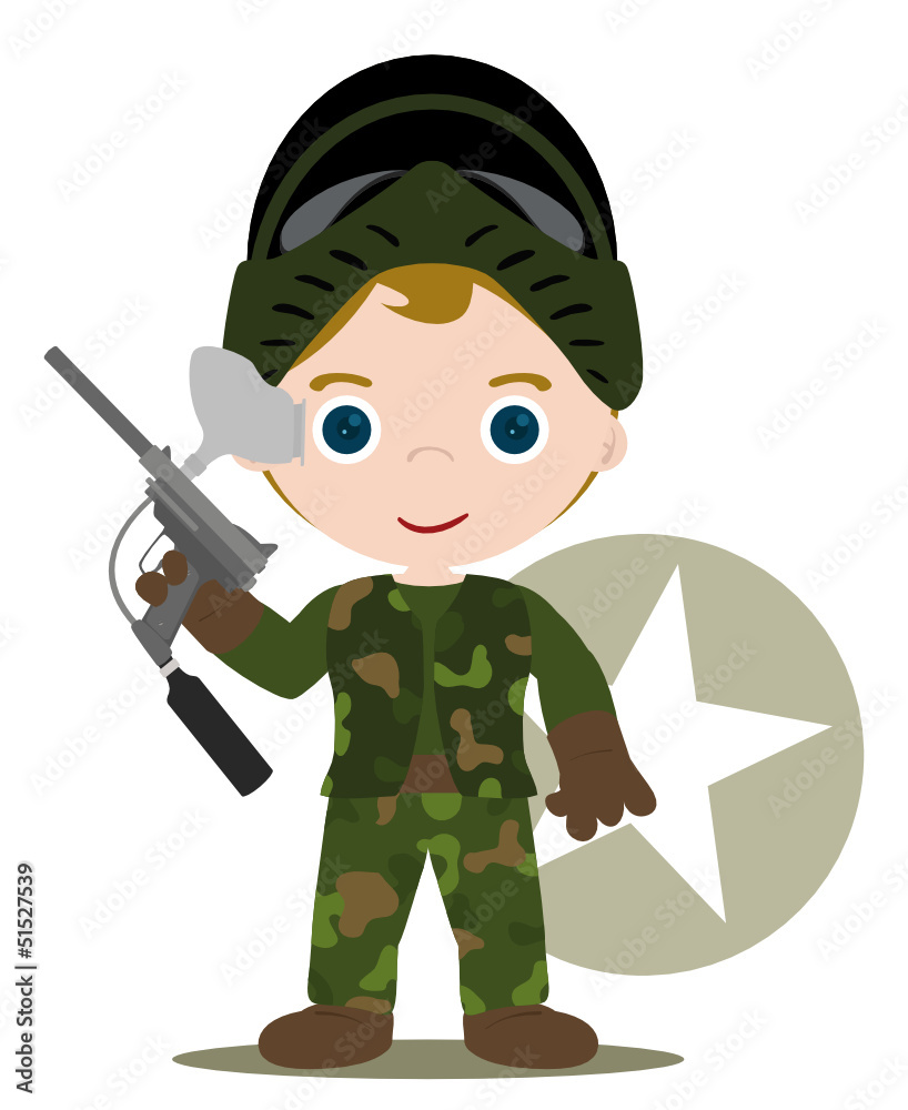 paintball kid with all game suit paintball kid with all game suit