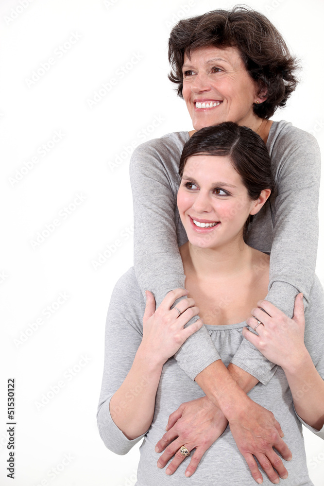mother and daughter embracing mother and daughter embracing
