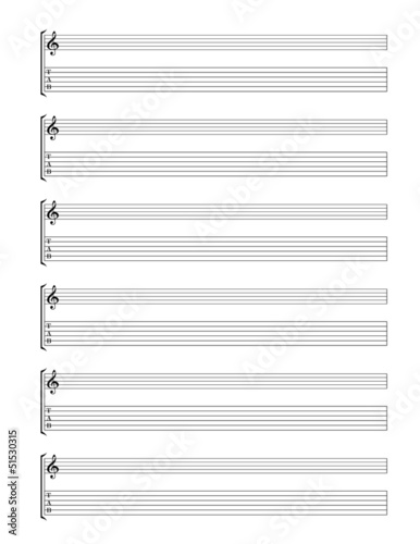 Guitar TAB Staff
