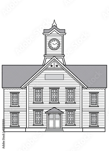 札幌時計台 白黒 Stock イラスト Adobe Stock