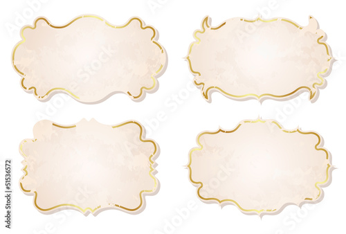 Set of vintage vector frames